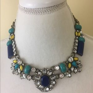 Chunky Statement Necklace  Blues